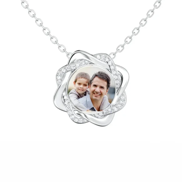 Personalized Photo Memory Necklace - Perfect Romantic Gift for Her