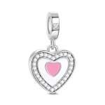 Personalized Heart Charm for Bracelets - Custom Photo Dangle Jewelry