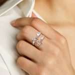 Custom Double Name Open Ring - Personalized Jewelry Gift