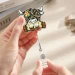 Custom Highland Cow Badge Reel: Perfect Gift for Cow Lovers
