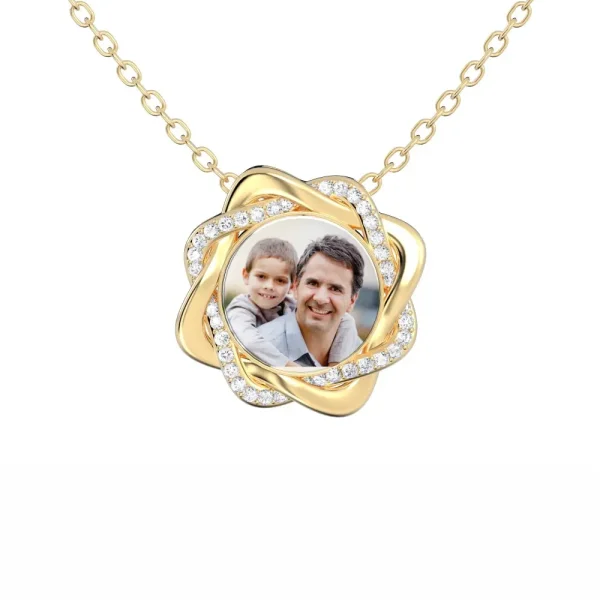 Personalized Photo Memory Necklace - Perfect Romantic Gift for Her