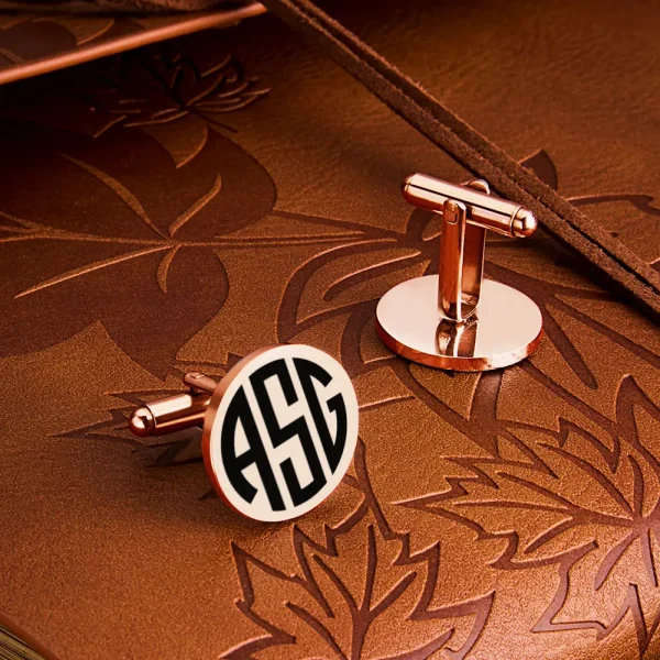 Custom Engraved Tie Clip & Cufflinks Set with Wooden Box - Perfect Wedding Gifts for Men