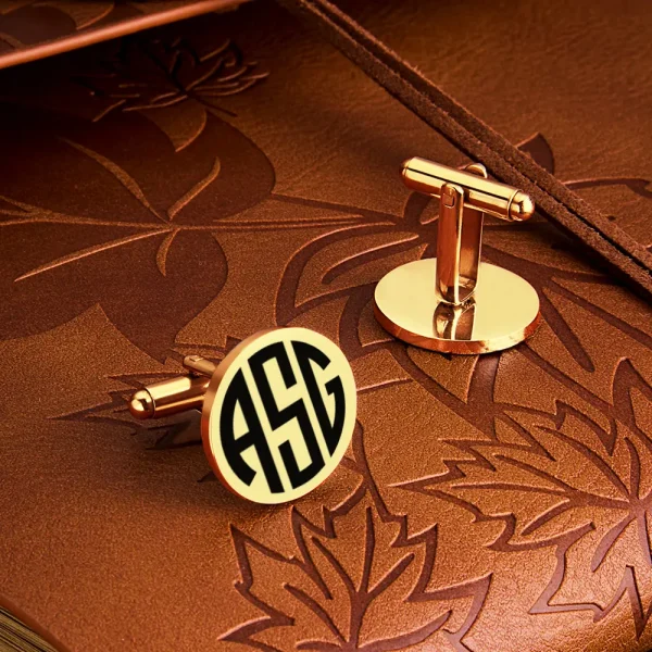 Custom Engraved Tie Clip & Cufflinks Set with Wooden Box - Perfect Wedding Gifts for Men