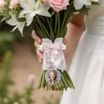 Elegant Personalized Pearl Bouquet Brooch - Ideal Wedding Anniversary Gift for Brides