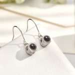 Personalized Photo Projection Earrings - Unique Modern Pendant Gifts