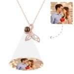 Personalized Mermaid Projection Necklace - Unique Photo Gift for Her