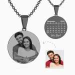 Personalized Romantic Photo Necklace - Perfect Valentine Gift for Couples