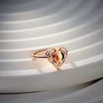 Personalized Angel Wing Projection Ring with Heart Photo for Her
