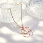 Custom Name Four Leaf Clover Necklace - Unique Personalized Jewelry for Her