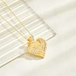 Custom Engraved Heart Necklace - Personalized Pendant Gifts for Her