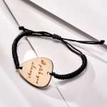 Personalized Wooden Guitar Pick Bracelet - Unique Custom Engraved Gift