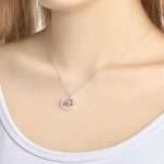 Personalized Wreath Jewelry Photo Projection Necklace - Unique Gift Idea