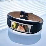 Custom Photo PU Leather Men's Vintage Wide Bracelet - Personalized Gift