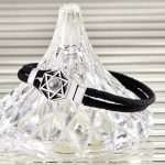 Personalized Hexagram Projection Bracelet for Couples - Custom Braided Jewelry