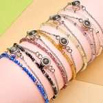Custom Photo Projection Crystal Bracelet - Perfect Wedding Gift
