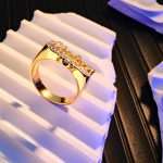 Custom Hip Hop Name Ring with Double Hearts - Unique Jewelry Gift for Men & Women