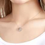 Personalized Eight-Pointed Star Projection Photo Necklace Pendant Jewelry