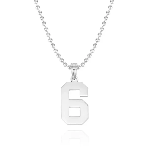 Personalized Number Pendant Necklace for Men - Bold Thick Chain Design