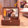 Personalized Wooden Music & Photo Jewelry Box - Unique Gift Idea