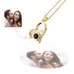 Custom Heart Necklace with Mom Projection - Perfect Personalized Gift