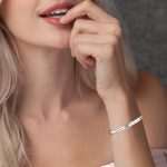 Personalized Engraved Women's Cuff Bracelet - Elegant Bangle Jewelry Gift