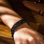 Personalized Stainless Steel Men's Bracelet - Custom Engraved Gift for Boyfriend