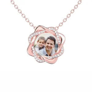 Personalized Photo Memory Necklace - Perfect Romantic Gift for Her