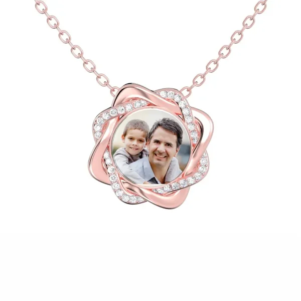 Personalized Photo Memory Necklace - Perfect Romantic Gift for Her